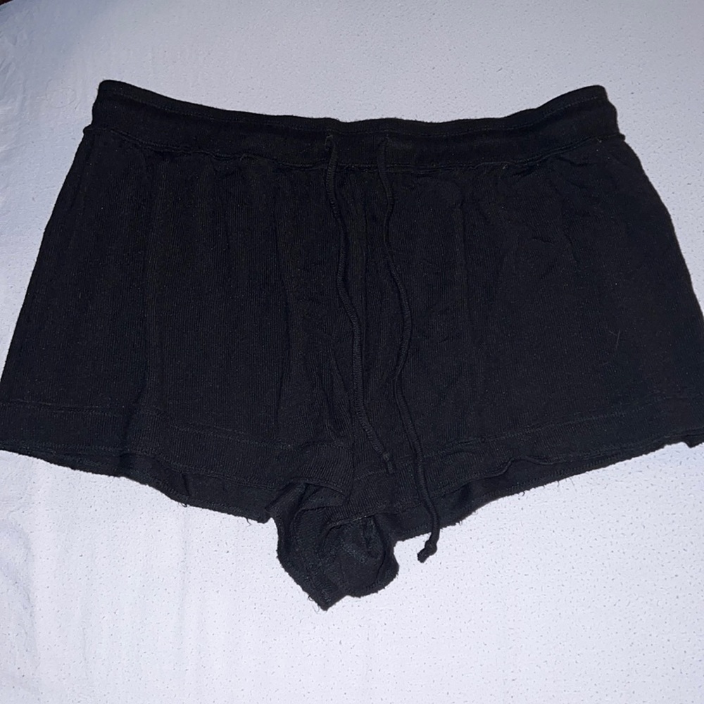Soft and Cozy Pajama Shorts Black L